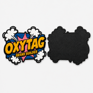 Oxytag Brand <b>Builder</b> Iron-On Chenille Embroidery Patch Irregular Shape Gift Decorative Fabric Patch Cheap Price OEM Custom - Product Image 2