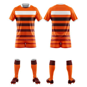 Conjuntos de Uniformes de Rugby de Diseño Superior, Alta Calidad, Ligeros, de Secado Rápido, Transpirables, Ecológicos y Antibacterianos, 100% Poliéster - Product Image 1