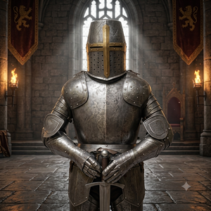 Épingle d'armure médiévale de chevalier en acier antique, réplique historique, portable pour cosplay, vente en gros - Product Image 2