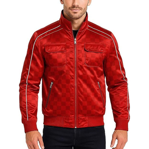 2026 Wholesale Sporty Satin <b>Jacket</b> New Arrival Sale Made Pakistan High Quality Waterproof Eco-friendly Men's Varsity Front - Product Image 1