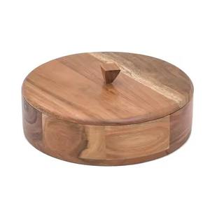 Caja de Madera Premium Hecha a Mano para Chapati, Contenedor para Roti con Tapa - Product Image 5