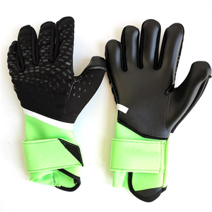Custom Made High Quality Soccer Goalkeeper Gloves Breathable Non-Slip Leather with Customized Label Unisex Made in Pakistan - Product Image 1