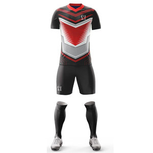 Camiseta de Fútbol 100% Poliéster con Estampado Digital, Uniforme Deportivo de Rugby, Ropa Deportiva Juvenil, Uniforme de Fútbol para Adultos - Product Image 5