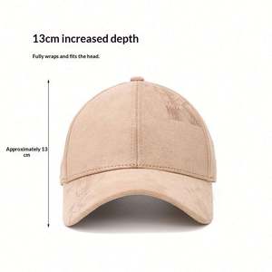 Gorra de Béisbol con Diseño Acolchado para Hombre y Mujer, Otoño Invierno, Nueva Gorra de Béisbol de Gamuza Cálida - Product Image 4