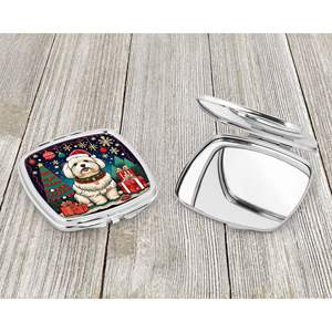 Coton De Tulear Miroir De Maquillage De Voyage Compact Pliant De Noël Cadeau De Noël pour Femmes et Filles - Product Image 3