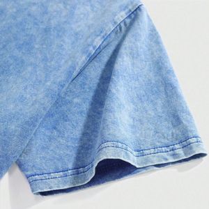 Camiseta de Moda con Lavado Ácido, Logotipo Personalizado, Algodón, Estilo Urbano Oversize - Product Image 4