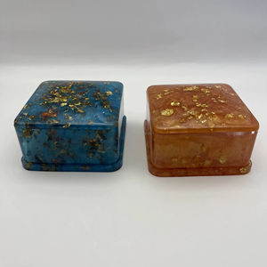 Caja de Resina Floral de Lujo Hecha a Mano, Organizador de Joyas, Pequeña Caja de Resina Personalizada para Decoración del Hogar - Product Image 1