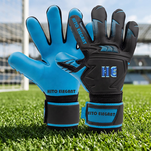 Gants de gardien de but en cuir de qualité supérieure, fermeture à boucle, gants de football professionnels, antidérapants, à doigts entiers - Product Image 3
