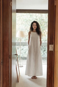 Women Linen Maxi <b>Dress</b> Spaghetti Strap Sleeveless <b>Long</b> <b>Dress</b> Loose Fit Summer Casual <b>Beach</b> Resort <b>Dress</b> Wholesale Custom Manufac - Product Image 6