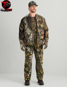 Veste bomber d'hiver camouflage haut de gamme unisexe pour adultes, légère, entièrement zippée, en polyester/coton, coupe-vent, pour la forêt - Product Image 1