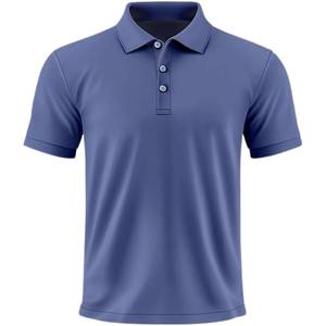 เสื้อโปโลชายแบบกำหนดเอง 200 GSM ผ้าโพลีเอสเตอร์ผสมฝ้าย ชุดยูนิฟอร์มบริษัท เสื้อโปโลสำหรับตีกอล์ฟ ปักโลโก้ ขายส่ง - Product Image 3