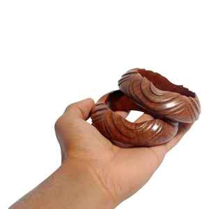 Brazalete de Madera de Lujo, Elegante y de Calidad, con el Mejor Diseño, Brazalete de Resina y Madera Vintage, Accesorio de Moda, Artesanía de Resina Natural - Product Image 3