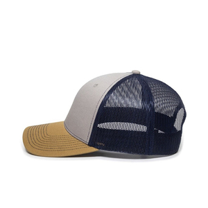 Custom Merrow Patch Trucker <b>Hats</b> Solid Canvas Breathable <b>Waterproof</b> Polyester/Cotton Sporty Style Unisex Adult Outdoor Caps - Product Image 4