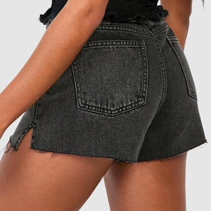 Shorts cargo en jean vintage tendance pour l'été, style streetwear, pour femmes, shorts en jean déchirés, coupe droite, baggy, mini-short sexy pour femmes - Product Image 5