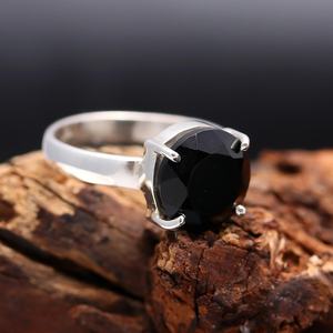 แหวนสปิเนลสีดำธรรมชาติ เงินแท้ 925 รับรองโดย IGI คุณภาพสูง ดีไซน์วินเทจ เรียบหรู งานแฮนด์เมด เครื่องประดับสำหรับผู้หญิง - Product Image 3