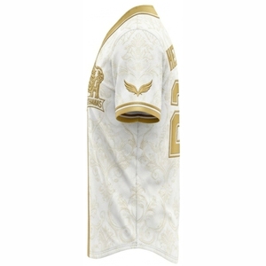 Maillot de baseball de haute qualité pour homme, manches courtes, col en V, boutons sur le devant, logo brodé, motif floral, coupe classique, toutes saisons - Product Image 3