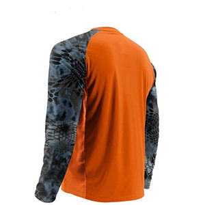 Camisa de Pesca para Hombre, Cómoda, Transpirable, con Protección Solar UPF 50, Impermeable, Estampada, con Mangas Cortas y Largas, Estilo Casual, Color Sólido - Product Image 3