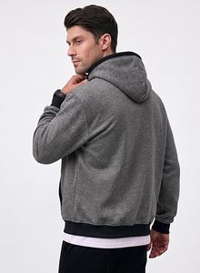 Clothing Manufacturers Custom Quality <b>Thick</b> Streetwear Long Loose Fit Heavyweight Oversized <b>Fleece</b> 100% Polyester Hoodie <b>Men</b> - Product Image 2