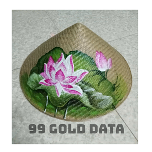 Chapeau conique vietnamien en feuille de palmier naturelle, artisanat fait main, produit d'exportation - Product Image 2