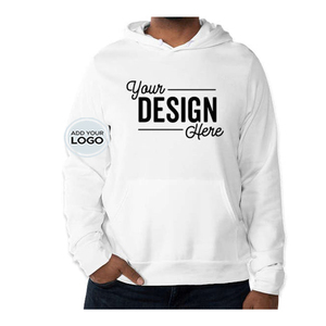 เสื้อฮู้ดดี้ผ้าฟลีซคอตตอน 100% ทรงโอเวอร์ไซส์ สวมใส่สบาย มีกระเป๋า สำหรับผู้ชาย - ยี่ห้อ Griptight Fitness ขายส่งได้ - Product Image 4