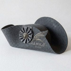 Top Quality Admiral Bicorn Napoleon Costume Hat for Adults Napoleon Uniform Wool Hat With Custom Color Lace Bicorne Hat - Product Image 2