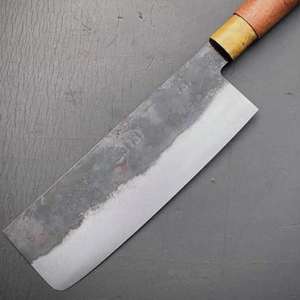 Couteau de chef Burraq OEM personnalisé, fait main, en acier au carbone de qualité industrielle, multifonctionnel, 10 pouces, épaisseur 2 mm, non réglable - Product Image 3