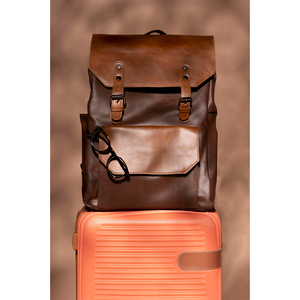 Sac pour ordinateur portable en cuir véritable de haute qualité pour usage occasionnel, fournisseur direct d'usine, sac en cuir PU - Product Image 1