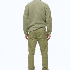 VIBE SEWN Pull à capuche en polaire demi-zippé avec poches latérales Coupe classique Décontracté Homme Survêtement 2-en-1 Manches longues Vêtement d'hiver 100% Coton - Product Image 6