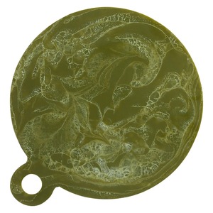 Plateau à fruits rond en résine FAIZA CRAFT, motif tourbillon blanc, écologique et de qualité alimentaire, pour service de cuisine et fêtes (vente en gros) - Product Image 2