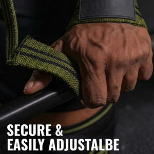 Sangles de musculation personnalisées avec logo et poignée, vente en gros pour entraînement de force, fitness, exercices sportifs, sangles de poignet - Product Image 5