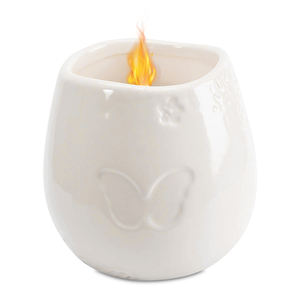 เทียนหอมเซรามิกทำมือสีขาวทรงเสา ขนาด 7*9 ซม. กลิ่นหอมผ่อนคลาย หรูหรา ของตกแต่งบ้าน ของขวัญ - Product Image 3