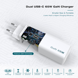 Nuevo Cargador GaN de 65W, PD3.0, PPS, USB C, Carga Rápida, Enchufe Universal para iPhone, Samsung, Laptop, Cargador de Pared - Product Image 5