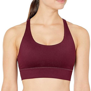 High Quality Breathable Women's Fitness Sports <b>Bra</b> Custom Made Pakistan Spandex/Nylon Light Support Gym Wear - Product Image 4