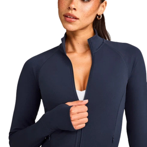 Chaqueta Deportiva SoftMotion Personalizada para Mujer, Ligera, Transpirable, para Entrenamiento Atlético, Running, Gimnasio, con Cierre Completo - Product Image 4