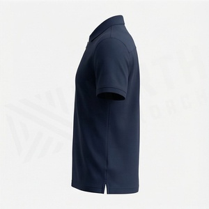 เสื้อโปโลคอซิป คอตตอนแห้งเร็ว ไซส์ใหญ่ สีพื้น สำหรับกอล์ฟ  รับสั่งทำสีตามต้องการ - Product Image 3