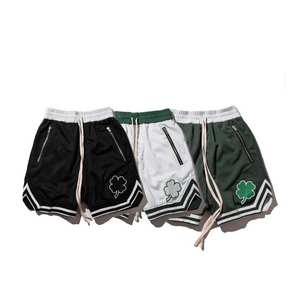 Pantalones Cortos Deportivos de Malla Transpirable de Secado Rápido para Hombre, de Algodón y Poliéster, con Cintura Alta, Logotipo Personalizado por Sublimación - Product Image 1