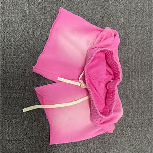 Shorts de sport vintage en toile 100 % coton, 180 g/m², à ourlet brut, effet délavé, séchage rapide, pour hommes - Product Image 2