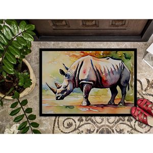 Felpudo de rinoceronte antideslizante lavable de pila baja para interior/exterior, felpudo para puerta Delantera 24H X 36W para entrada - Product Image 3