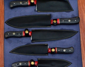 Wholesale LEGACY BLADES Damascus Steel <b>Kitchen</b> <b>Knife</b> Set 5-Piece Wooden Handle <b>Sharp</b> Ambidextrous Handmade OEM ODM Factory - Product Image 6