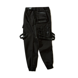 Pantalon cargo hip-hop pour homme, pantalon tactique multi-poches, taille élastique, coupe ample, streetwear d'hiver - Product Image 2