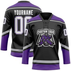 Venta al por Mayor de Uniformes Personalizados de Hockey sobre Hielo, Sublimados, 100% Poliéster, Transpirables, de Secado Rápido, con Logotipo Personalizado, OEM - Product Image 5