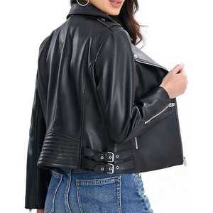 Chaqueta de Cuero para Mujer, Estilo Urbano, Tallas Grandes, Ropa de Moda para Mujer, Prendas Exteriores - Product Image 3