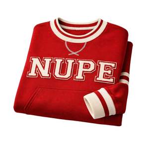 Kappa Alpha Psi Nupe Krimson Chenille <b>Crewneck</b> True To Size Premium Fleece Embroidered Greek Letter Crest Fraternity Apparel - Product Image 6