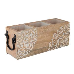 Nuevo Cesto Cuadrado de Madera Ecológico y Duradero para Cubiertos y Vajilla, Ideal para Restaurantes y Hoteles - Caddy Craftera Exporta - Product Image 5