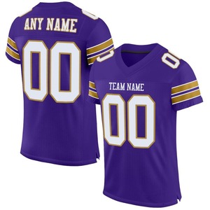 Maillot de football américain personnalisé en mesh, T-shirt de sport, maillot de rugby, uniformes, maillot hip-hop pour fête, col en V, respirant, en polyester - Product Image 5