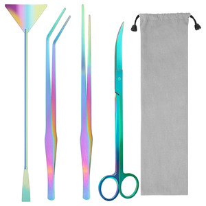 Juego Completo de Herramientas Modernas para Acuarios, Tijeras de Acero Inoxidable para Plantas Acuáticas, Pinzas, Espátula, Kit de Mantenimiento - Product Image 1