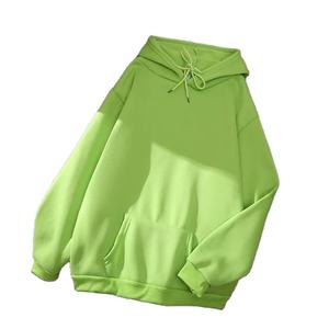 2025 Sudadera con capucha para hombres y mujeres Color sólido 100% algodón en blanco logotipo personalizable bordado Puff impresión lote compatible - Product Image 2