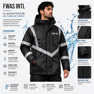 Veste imperméable à capuche pour homme sur mesure, micro-extensible, enduite de TPU, vêtements de travail d'extérieur, vente en gros OEM, fournisseur de vestes pour hommes B2B - Product Image 2