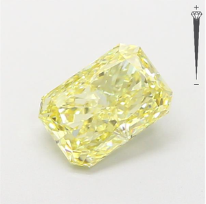 Diamant de laboratoire CVD certifié IGI, taille Radiant, 1,93 carats, couleur Jaune Fantaisie, clarté VS1, LG 792671989, ROYAL GEMS pour bijoux - Product Image 5