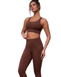 บราออกกำลังกายไร้ตะเข็บรุ่นใหม่ ขายดี บราโยคะฟิตเนสแบบนุ่ม ยืดหยุ่น บราเสริมฟองน้ำ ระบายอากาศ สวมใส่สบาย - Product Image 5